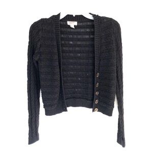 🦄 2/$16 Knit Black button cover up